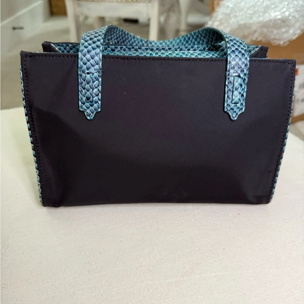Kate Spade Black mini Tote with Teal Accents